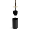 Perie de toaleta + suport - negru mat / auriu Best CarHome, Bewello