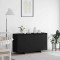 Bufet Negru Negru Lemn rezistent 135 x 41 x 75 cm Bufet Negru