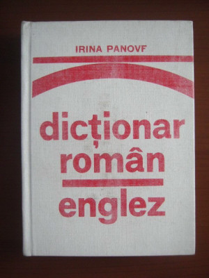 Irina Panovf - Dictionar Roman-Englez (1976, editie cartonata) foto