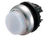 Comutator Alb cu Apăsare 22mm IP67
