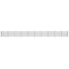Gard plasa de sarma cu tarusi de fixare, verde, 1,8x25 m