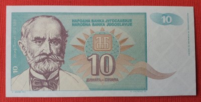 10 Dinara anul 1994 Bancnota Iugoslavia - Jugoslavije foto