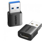 Adaptor Date si Incarcare USB-C - USB-A UGREEN US701 (45275), Set 2 bucati, Negru