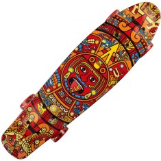 Penny board cu roti luminoase Action One, Azteca, 22 inch