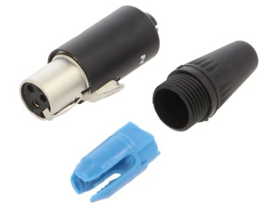 Mufă XLR Mini Mamă 3 Pin Aurită foto