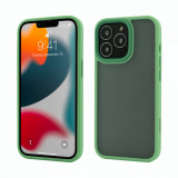 Husa Vetter pentru iPhone 13 Pro Max, Clip-On Hybrid, Shockproof Soft Edge and Rigid Back Cover, Verde Deschis