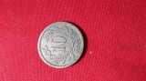 MONEDA 10 HELLER 1915 AUSTRIA FRANZ JOSEPH I WW1 NICHEL