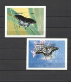 BURKINA FASO 1998 FAUNA FLUTURI, Nestampilat