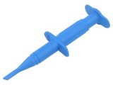Clips de măsurare cu c&acirc;rlig albastru 1kV 4mm