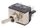 Comutator Basculant DPDT ON-ON 10A 250V &Oslash;12.7mm