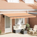 vidaXL Cortina Retractabilă Manual Galben 400 x 200 cm țesătură 3329832