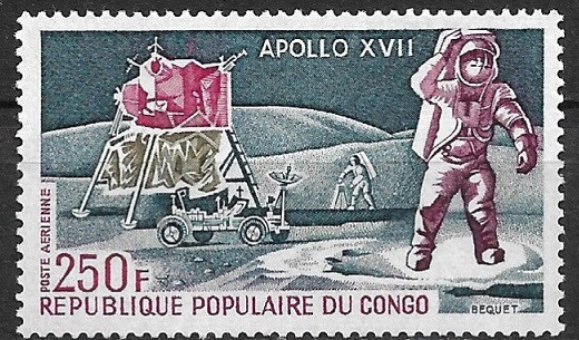 B2889 - Congo 1973 - Cosmos neuzat,perfecta stare