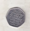 Bnk mnd Anglia Marea Britanie 50 pence 2020 Brexit, Europa