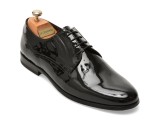 Pantofi eleganti LE COLONEL negri, 60551, din piele naturala lacuita