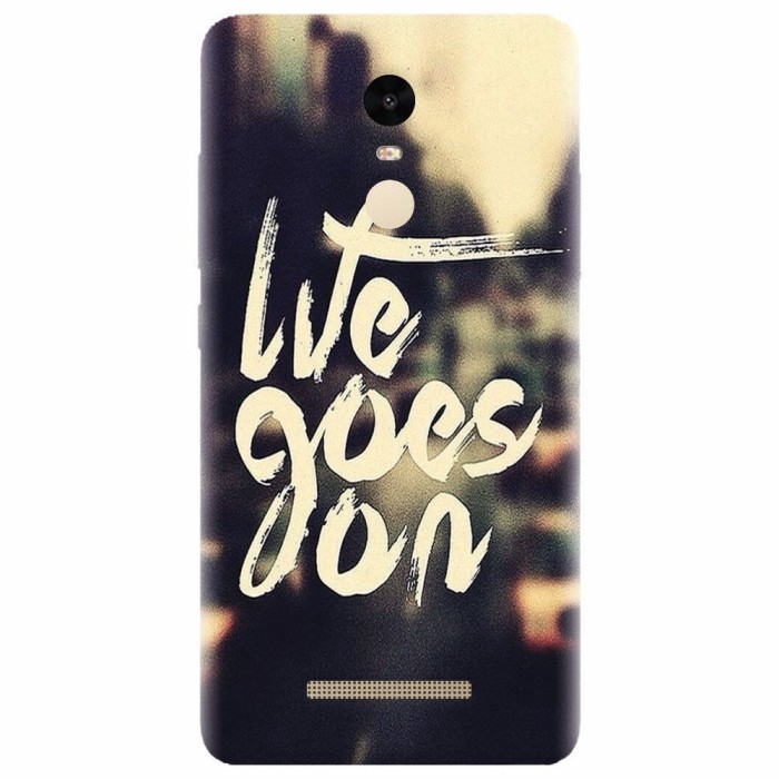 Husa silicon pentru Xiaomi Remdi Note 3, Life Goes On