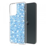 Husa pentru Motorola Moto G54, Techsuit, Sparkly Glitter, Bleu