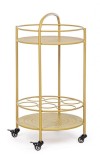 Carucior servire din fier galben Burton &Oslash; 45 cm x 81 h