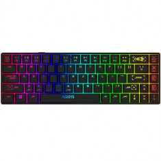 Tastatura Gaming Mecanica Wireless AQIRYS Mira, USB, Iluminare RGB (Negru)