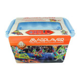 Joc de constructie magnetic - 48 piese, MAGPLAYER