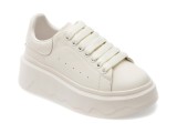 Pantofi sport GRYXX albi, 3F612, din piele naturala