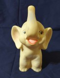 Elefantul Jumbo - figurina Arădeanca anii 1980 jucarie elefant din cauciuc moale