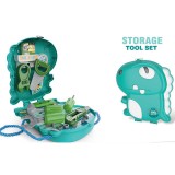 Set de joaca gentuta dinozaur cu accesorii unelte,verde,plastic, 3-6 ani