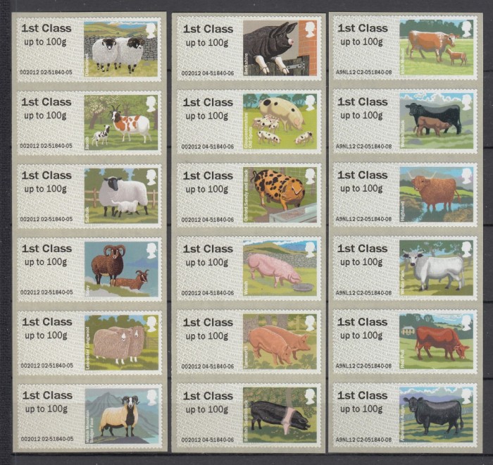 Anglia/GB - ANIMALE de FERMA - Timbre ATM - MNH