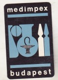 bnk cld Calendar de buzunar - Ungaria - Medimpex - 1967