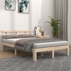 vidaXL Cadru de pat King Size, 150x200 cm, lemn masiv 814759