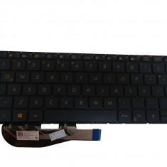 Tastatura Laptop, Asus, ZenBook 3 UX390, UX390UA, UX390UAK, iluminata, CA (UK), fara rama