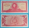 Cuba 3 Pesos 1989 Che Guevara UNC, Serie CE10, Bancnota Hartie, P#107