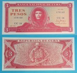 Cuba (p#107) 3 Pesos 1989 &#039;Che Guevara&#039; UNC serie: CE10 172142