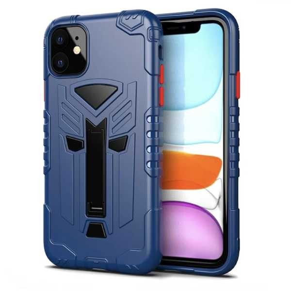 Husa de Protectie pentru Samsung A20E, HardCase, cu Suport pentru Telefon, Albastru