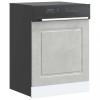 VidaXL Panou pentru mașină de spălat vase Beton Gri Lemn prelucrat 853661