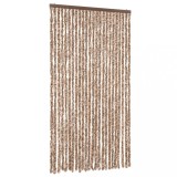 Cumpara ieftin Perdea pentru insecte, bej si maro inchis, 100x230 cm Chenille