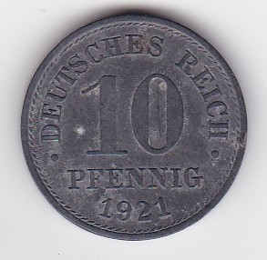 Germania 10 PFENNIG 1921