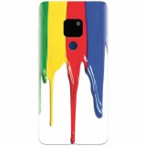 Husa silicon pentru Huawei Mate 20, Dripping Colorful Paint