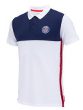 Paris Saint Germain tricou polo stripes white - M