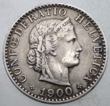 1.342 ELVETIA 20 RAPPEN 1900 B
