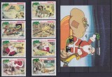 Dominica 1981 - Crăciun, Disney, serie incompleta si colita neuzata