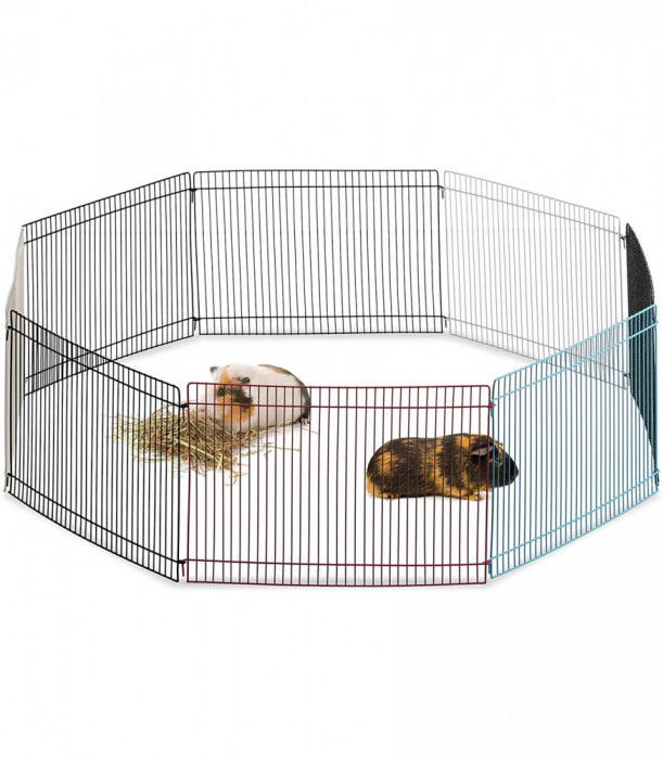 Tarc pentru animale mici de companie, 8 elemente, H 24 cm, Multicolor