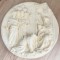 Farfurie / Icoană - alabastru- Italia - Adorarea magilor - cutie originala