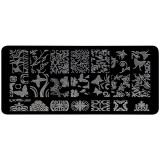 Cumpara ieftin Matrita Metalica Stampila Unghii LUXORISE, Innocent Nature