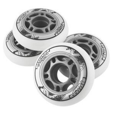 PU 84x24 82A White Wheels (4 buc.) Nils Extreme foto