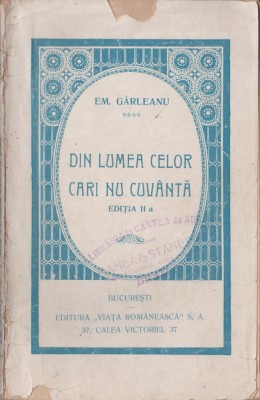 Emil Garleanu - Din lumea celor cari nu cuvanta - Editia a II-a foto