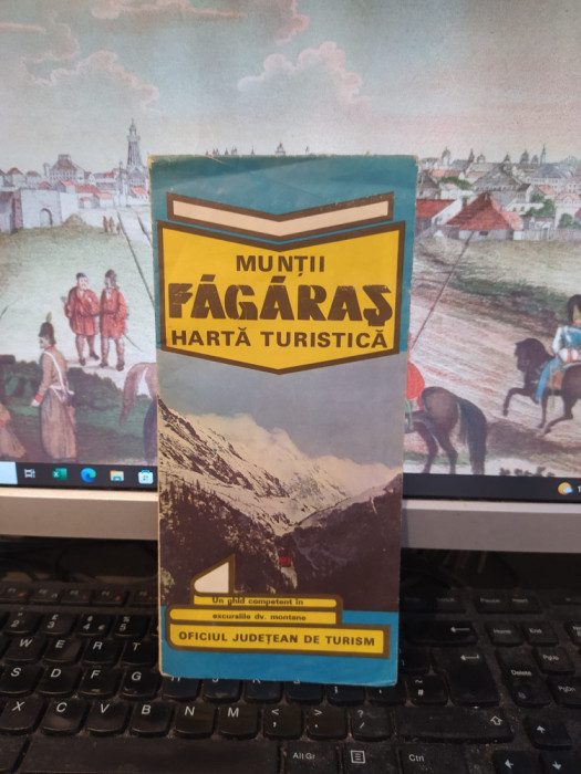 Munții Făgăraș, Hartă Turistică și trasee, Nae Popescu, Publiturism 1981, 109