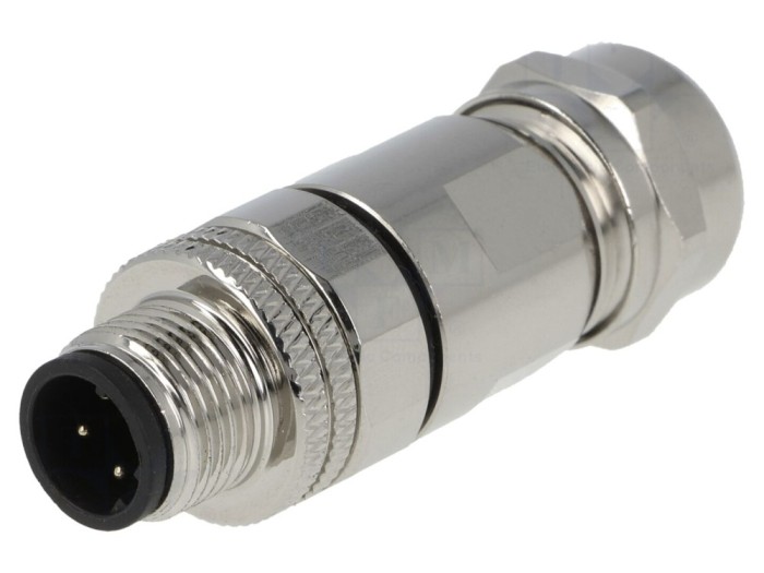 Conector M12 Tată Ethernet IP65