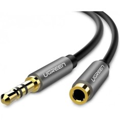 CABLU audio Ugreen, &amp;quot;AV118&amp;quot; stereo 3.5 mm jack (T) la 3.5 mm jack (M), 1.5 m, conectori auriti, negru &amp;quot;10593&amp;quot; (timbru verde 0.18 lei) - 6957303815937 foto