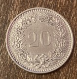 C50 - Moneda foarte veche - Elvetia - 20 rappen - 2002