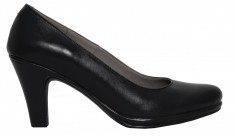 Pantofi dama cu toc Ninna Art 164 negru foto
